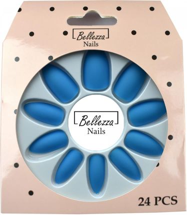 Bellezza Nails Tipsy Paznokcie Sztuczne Matowe 24Szt Zs26