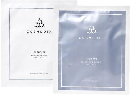 Cosmedix Bio Cellulose Mask Set Energize + Hydrate 10ml