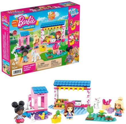 Mega Barbie Targ farmerski Zestaw klocków + figurki HDJ85