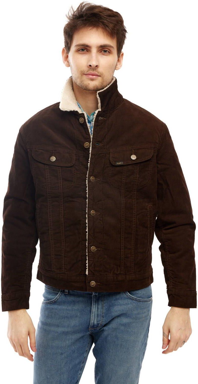 brown jacket with sherpa