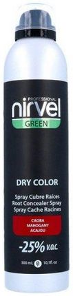 Nirvel Spray do Siwych Włosów Green Dry Color Mahoń 300ml