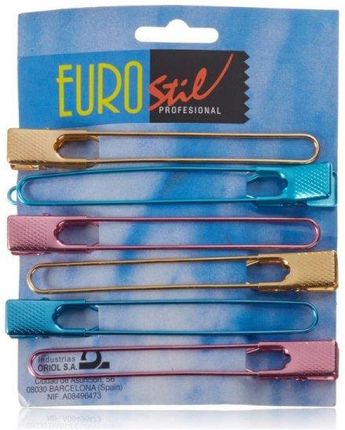 Eurostil Spinki do Włosów metaliczny Kolorów 6 szt