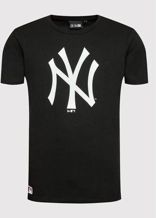 New Era T-Shirt New York Yankees MLB Team Logo 11863697 Czarny Regular Fit