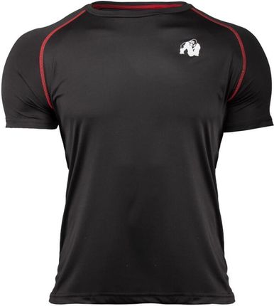GORILLA WEAR Performance T-shirt - czarna szybkoschnąca koszulka sportowa - Czarny