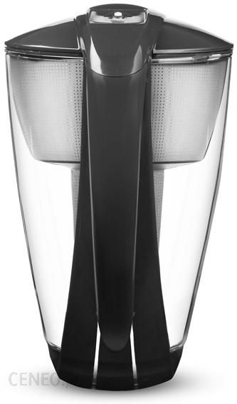 Dafi ZESTAW szklany dzbanek CRYSTAL LED 2l czarny + 10 wkładów Classic