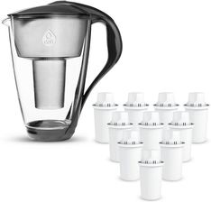 Zdjęcie Dzbanek filtrujący Dafi CRYSTAL Classic 2L LED czarny + 10 filtrów Classic - Oświęcim