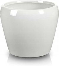 Zdjęcie Okrągła Osłonka Ceramiczna 17X14 cm Biała - Reszel