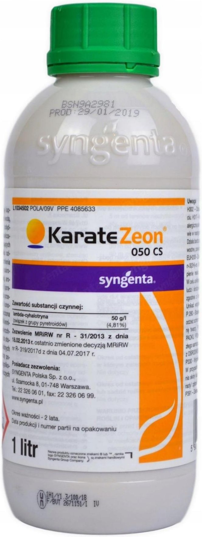 Karate Zeon 050 Cs 1 L 1 Ceny i opinie Ceneo.pl