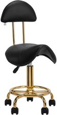 Activeshop Taboret Kosmetyczny 6001G Złoto Czarny