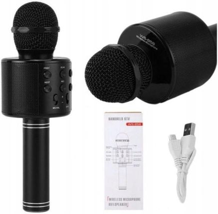1Life Mikrofon Karaoke Z Głośnikiem Czarny (Zmuws858Cz)