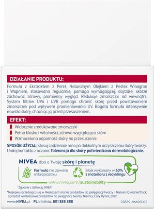 Krem Nivea Nivea, Przeciwzmarszczkowy , na dzień 50ml - zdjęcie 3