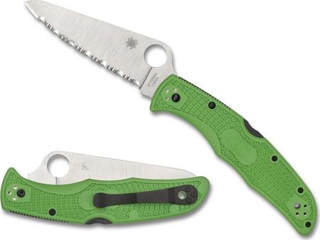 Spyderco Inc. Składany Nóż Myśliwski Survivalowy Spyderco C91Fsgr2 Pacific Salt 2   Zielony