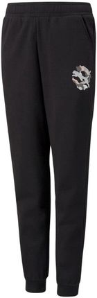 Spodnie dla dzieci Puma Alpha Sweatpants FL czarne 589235 01 116cm