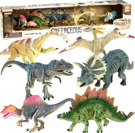 Jokomisiada Figurka Zestaw Dinozaurów Dinozaury Malowane 6Szt Za2051