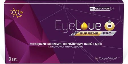 Soczewki EyeLove Supreme PRO 3 szt.