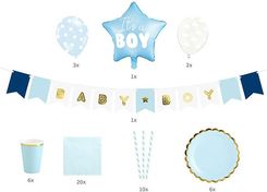 Zdjęcie Party Deco Box Niebieski It'S A Boy 49El. - Grodzisk Wielkopolski