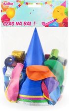 Zdjęcie Godan Balony + Czapeczki Gwizdki Zestaw Imprezowy Czas Na Bal (200MG) - Czempiń