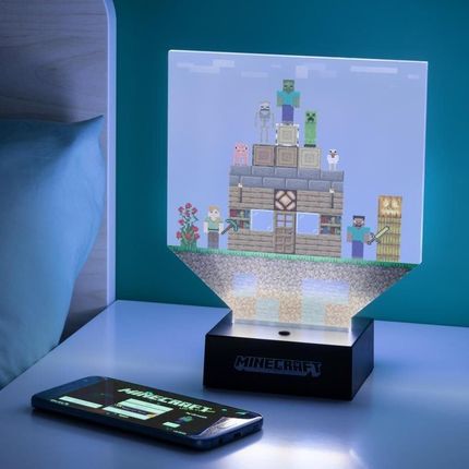 Minecraft Lampka Build a Level z Naklejkami