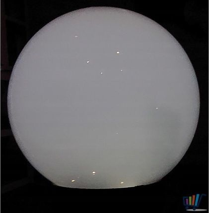 Duża kula ogrodowa Led Biała 15 cm solarna Lampa