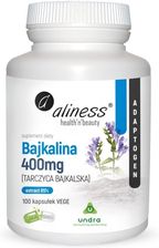 Zdjęcie Aliness Bajkalina Extract 85% 400mg 100 kapsułek - Kościan