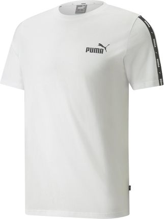 Koszulka męska Puma ESSENTIALS+ TAPE biała 84738202