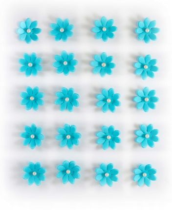Niebieskie stokrotki. Kwiaty z masy cukrowej (51c4cad8)