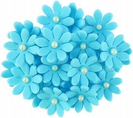 Kwiaty Cukrowe Kwiatki Stokrotka Niebieski 20szt (4376ecae)