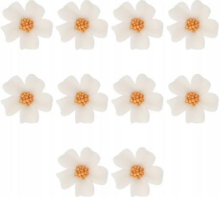 Kwiatki cukrowe tort Niezapominajki 10szt białe (13b03a54)