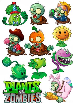 Wydruk masa cukrowa Plants vs. Zombies (5105ff44)
