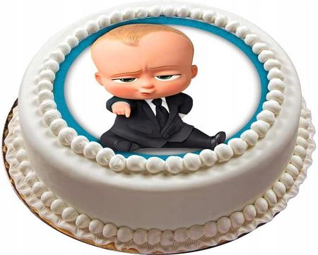 Opłatek na tort Dzieciak Rządzi Baby Boss + napis (6e4e1738)