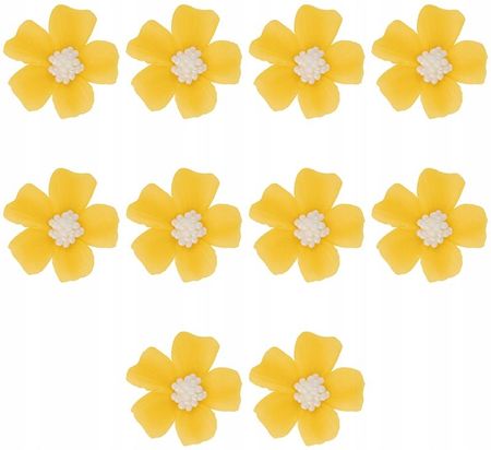 Kwiatki cukrowe tort Niezapominajki 10szt żółte (6e3decfa)