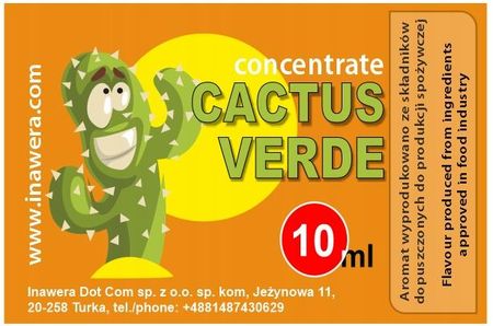 Inawera aromat spoywczy Cactus Verde 10ml (36b0fd54) - Ceny i opinie -  Ceneo.pl