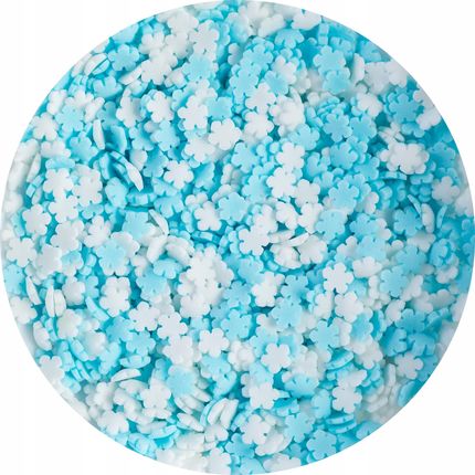Posypka cukrowa Płatki Śniegu Niebiesko-białe 50 g (09b7a061)