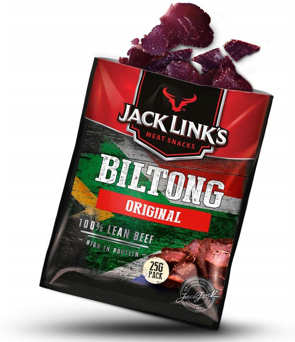 Suszona wołowina Biltong Original 12x25g zestaw - zdjęcie 1 Suszona wołowina Biltong Original 12x25g zestaw