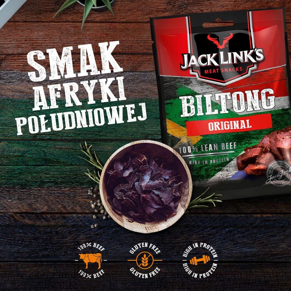 Suszona wołowina Biltong Original 12x25g zestaw