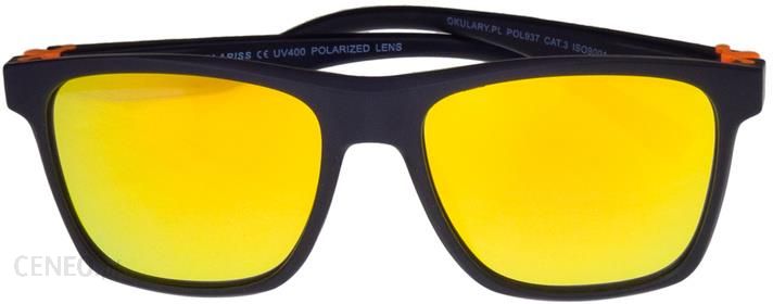 Męskie okulary przeciwsłoneczne polaryzacyjne dla kierowców lustrzanki POLARISS POL 937 P