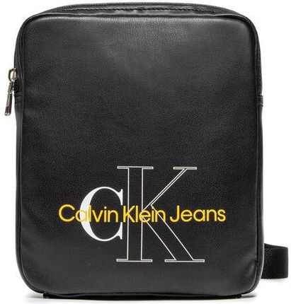 Buy Calvin Klein Jeans Monogram Soft Reporter Bag In Black