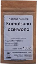 Zdjęcie Komatsuna Czerwona Nasiona Kiełki 100g Toraf (18d95e6f) - Wrocław