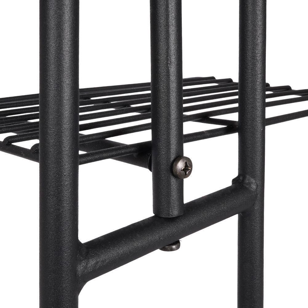 Kwietnik regał stojący metalowy stojak 5-poziomowy na rośliny kwiaty zioła czarny loft - zdjęcie 1 Kwietnik regał stojący metalowy stojak 5-poziomowy na rośliny kwiaty zioła czarny loft