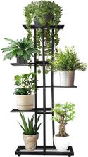 gdzie najlepiej kupić Kwietniki Kwietnik regał stojący metalowy stojak 5-poziomowy na rośliny kwiaty zioła czarny loft