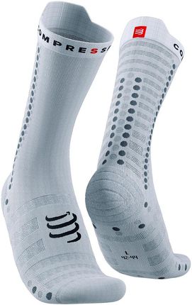 Compressport Skarpetki Kompresyjne Pro Racing Socks V4.0 Ultralight Bike Biały Szary