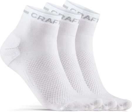 Craft Skarpetki Core Dry Mid Sock 3 Pack Biały