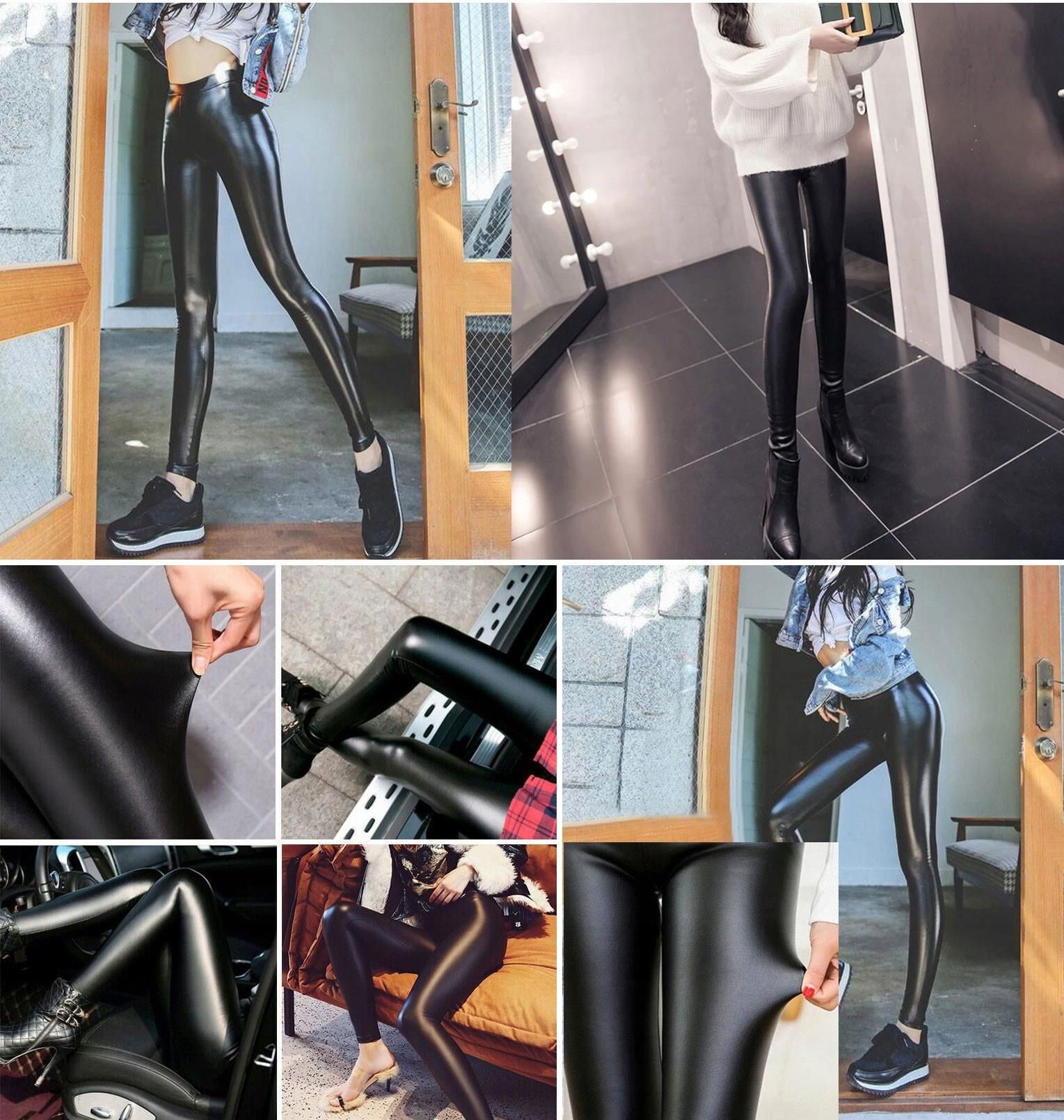 GATTA BLACK BRILLANT legginsy błyszczące kryjące WYSOKI STAN - M/3 