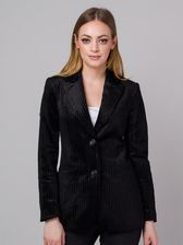Zdjęcie Czarna sztruksowa marynarka oversize - Wasilków