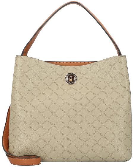 Borsa L.Credi Filiberta 30 Cm In Ecopelle – Tracolla Rimovibile E Organizer Interno – Marrone