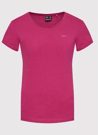 4F T-Shirt H4L22-TSD350 Różowy Regular Fit