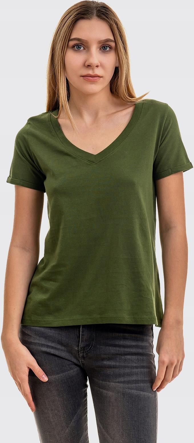 Tankaneo Dames mode diepe V-hals korte mouwen tops solide casual