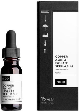 Niod Copper Amino Isolate Serum 3 1:1 Serum Przeciwzmarszczkowe Z Tripeptydem Miedziowym 15 ml