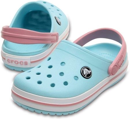 Crocs Kids' Crocband Clog Ice Blue/White 24-25