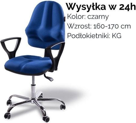 Kulik System Krzesło Ergonomiczne Classic Czarne 160 170 Cm Kg